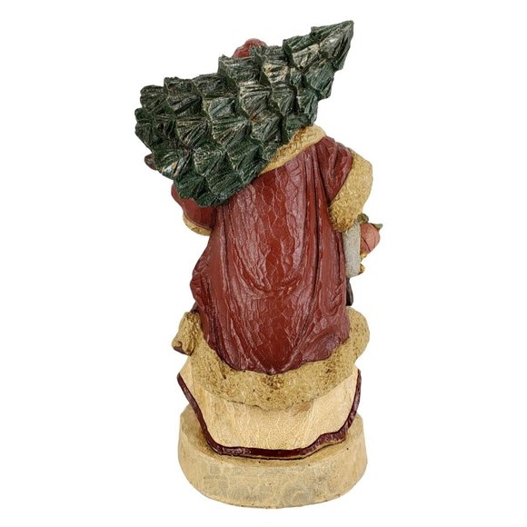 Santa Figurine Resin Old World "A Place In Time" Large Tree Toys Signed 1988 VTG - Picture 3 of 9